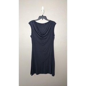 Fresh Produce Womens Small Dark Gray Sleeveless Cowl Neck Dress 21725